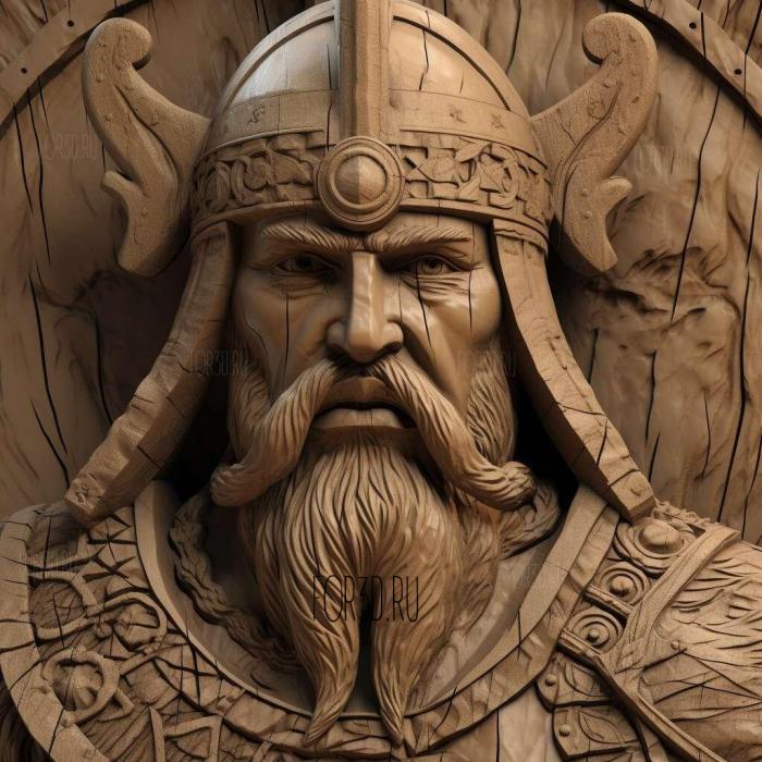 viking warrior 2 stl model for CNC
